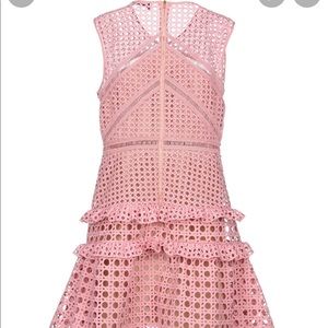 Pink self portrait dress